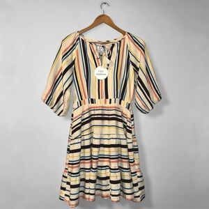 NEW Lost + Wander Striped Mini Dress Small